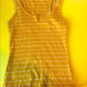 Yellow striped shirt